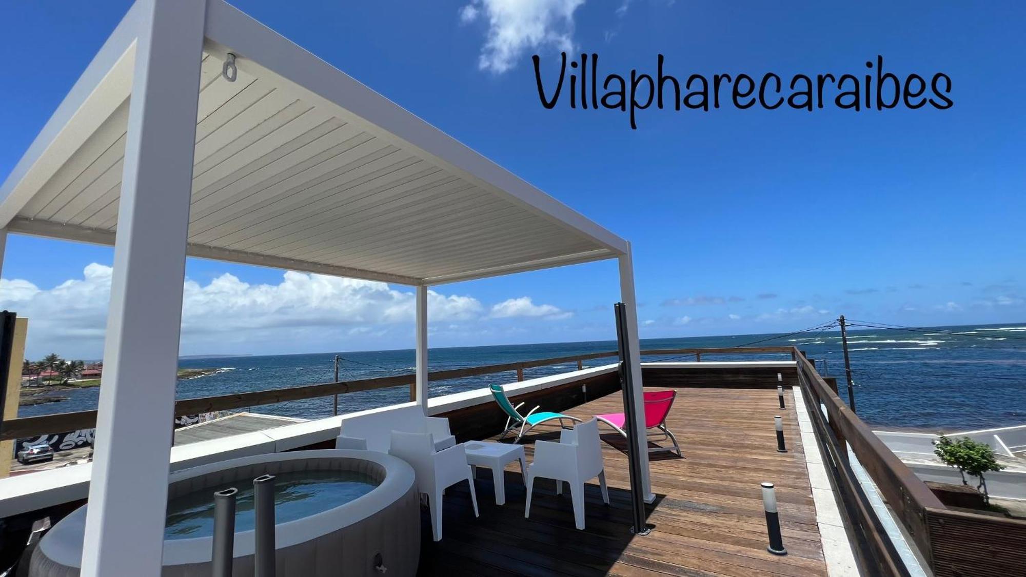 Villa Phare Caraibes Guadeloupe - Rooftop Jacuzzi & Ocean View Le Moule Zewnętrze zdjęcie